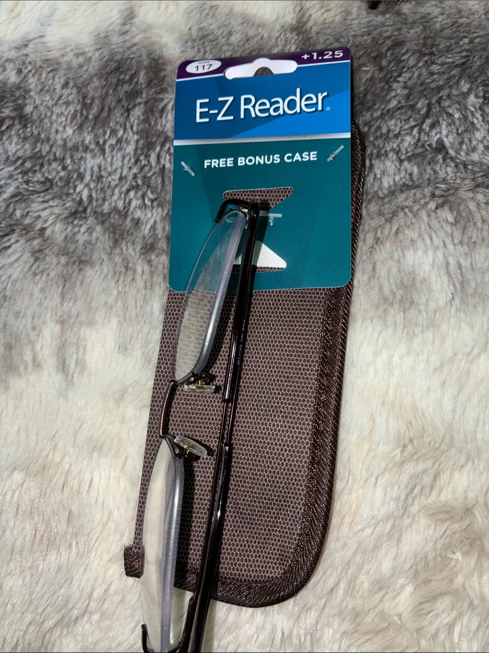 Men's Reading Glasses +1.25 with Bonus Case